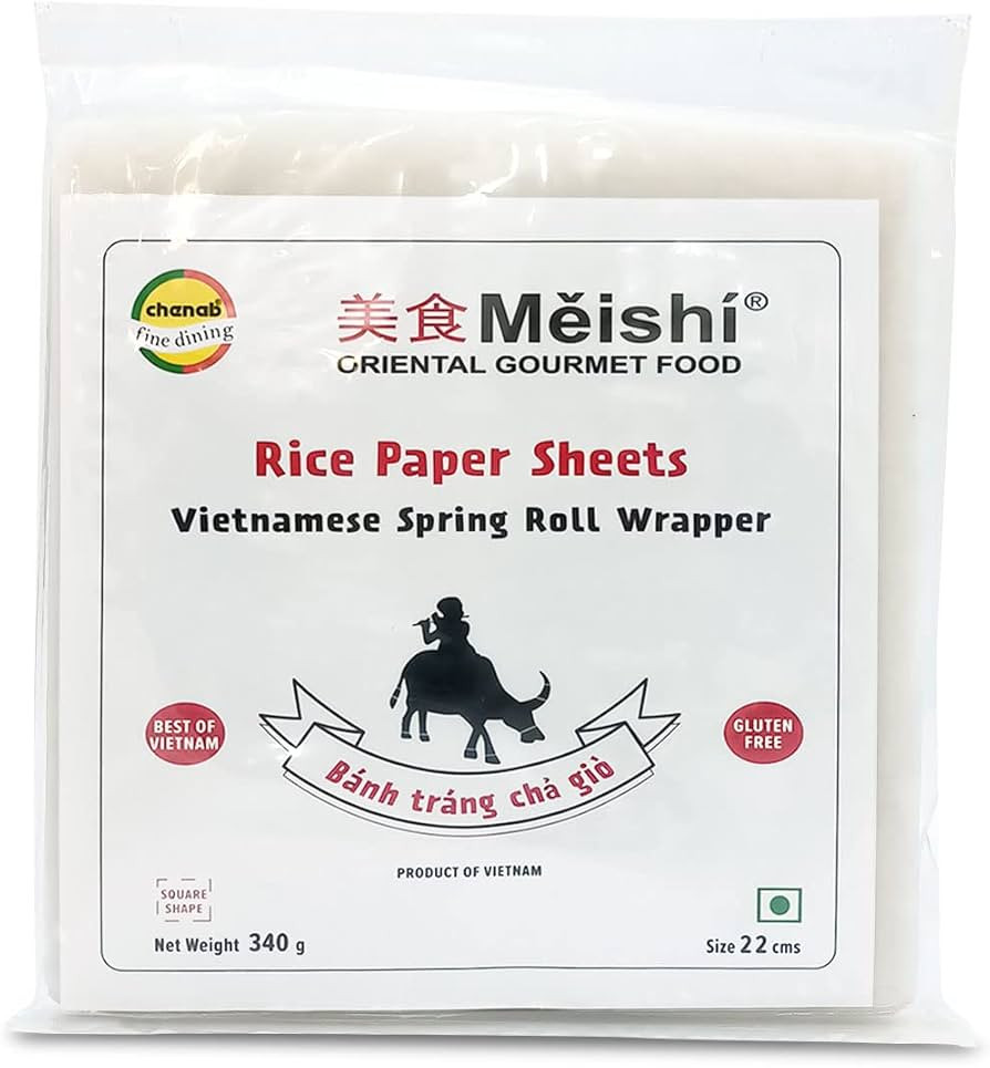 Meishi Vietnamese Rice Paper Square Sheet (22cm) 340G