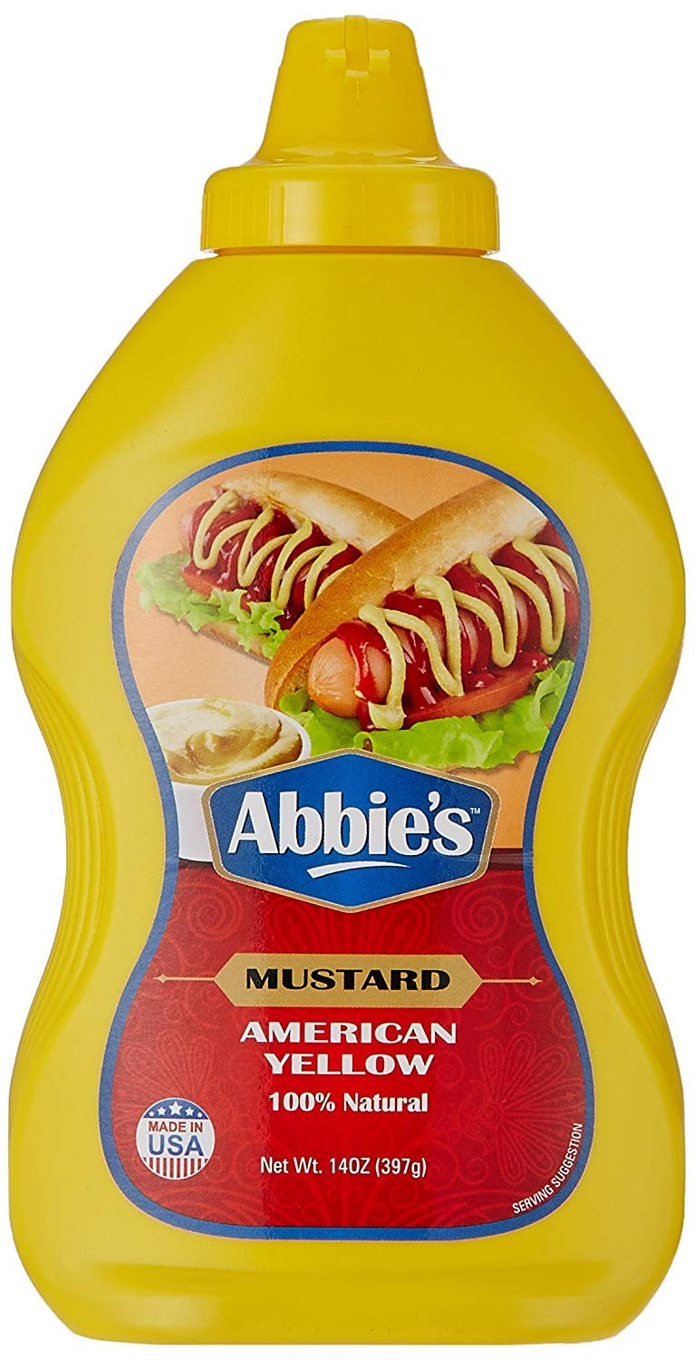 Abbie's Squeeze Yellow Mustard Sauce 397G