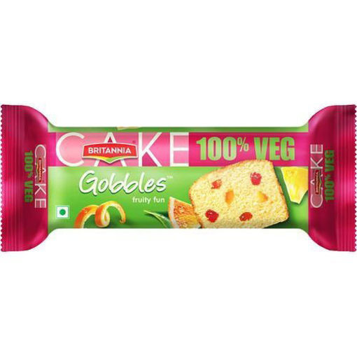 Britannia Fruity Fun Gobbles Cake 100% Veg 55G