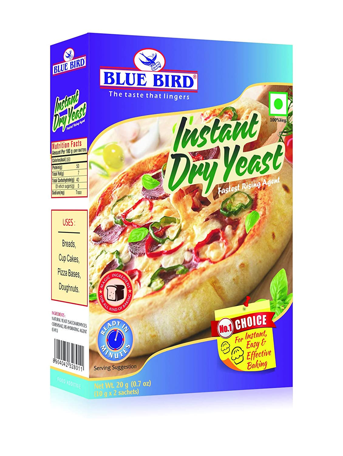 Blue Bird Instant Dry Yeast 20G