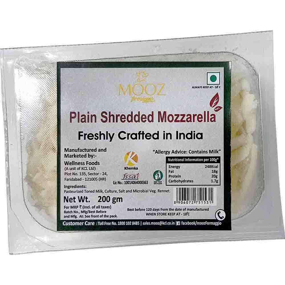 Mooz Shredded Mozzarella 200G