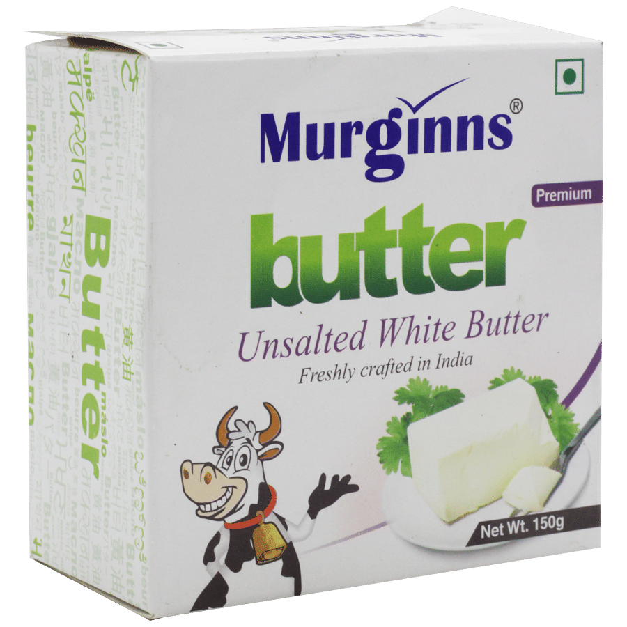 Murginns Butter Unsalted White 150G