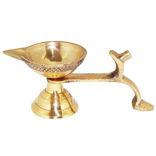 OM Bhakti Brass Aarti Deepak Medium 1Pc