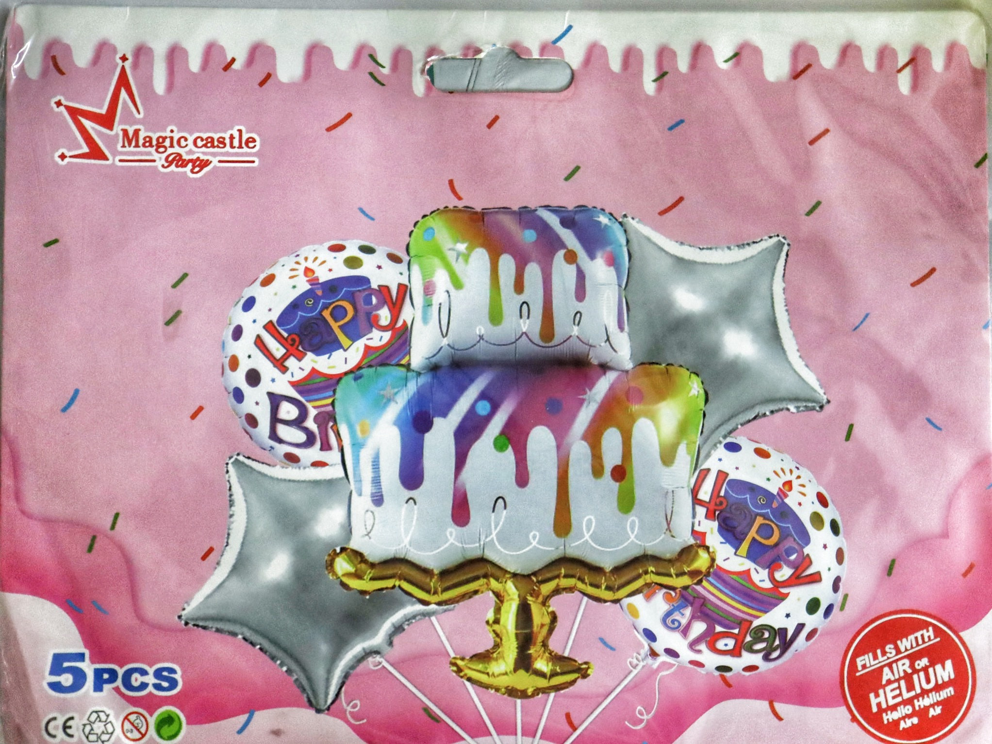 Foil Balloons Birthday Theme Party 5Pc