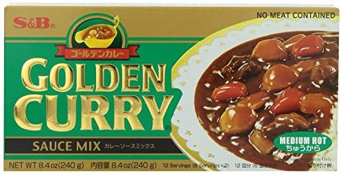 S&B Golden Curry Sauce Mix Medium Hot 220G
