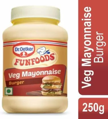 Funfoods Burger Veg Mayo 250G