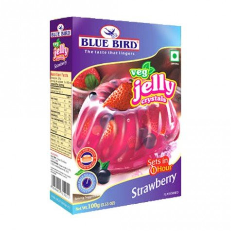 Blue Bird Veg Jelly Crystal - Strawbery 100G