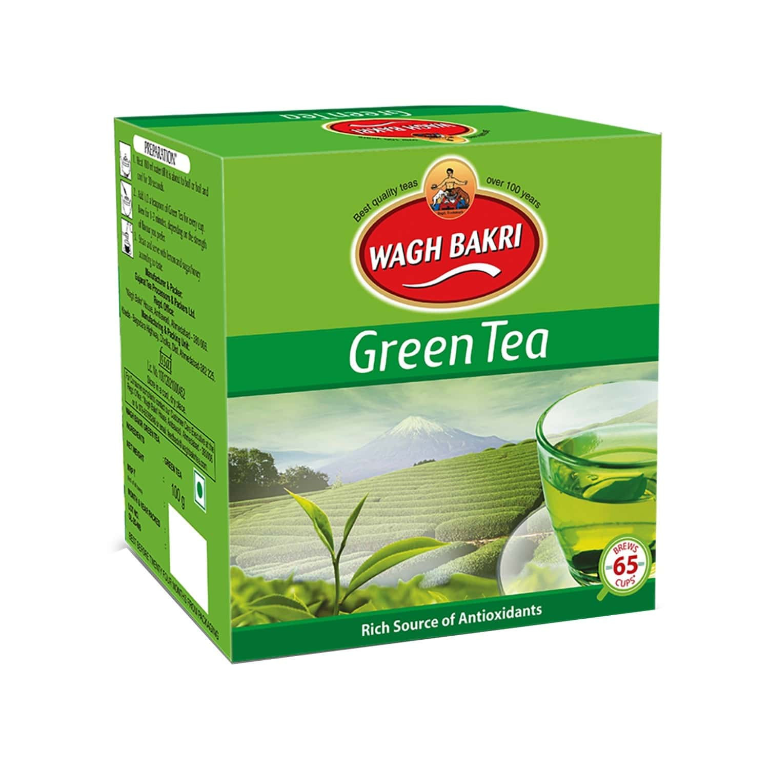 Wagh Bakri Green Tea Leaf 100G