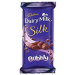 Cadbury Dairy milk Silk Bubbly Chocolate 120Gm