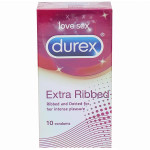 Durex Extra Ribbed Condoms Pack of 10