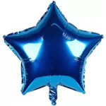 Star Shaped Foil Balloons - Blue 1Pc