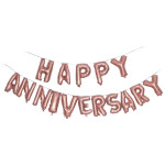 Happy Anniversary Foil Balloon - Rose Gold 1Pc