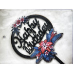 Cake Topper Happy Birthday 1Pc